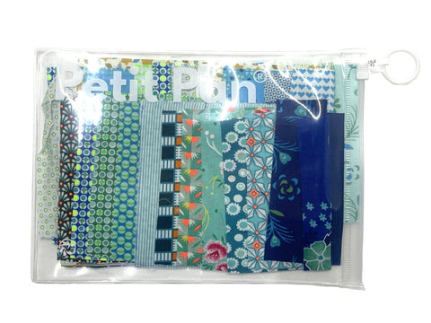 bleu, vert, (fabric-square bundle)
