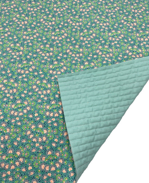 Quilted cotton 6 m - Calendula vert