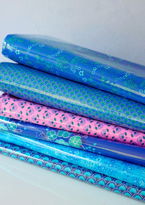 Hanako bleu (oilcloth)