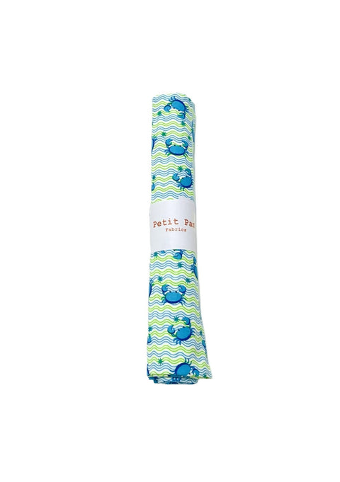 Cotton precut 50 x 70 cm - Krabig bleu