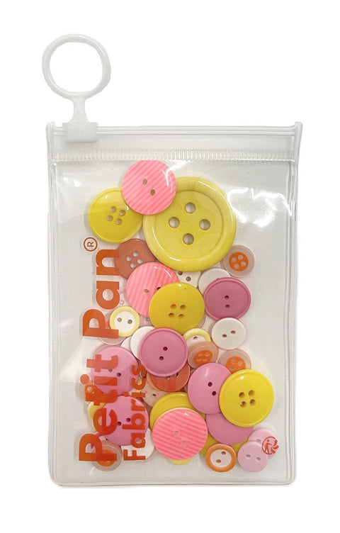 Assorted buttons (pink)