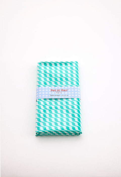 Coupon toile cirée Kifkif vert d'eau