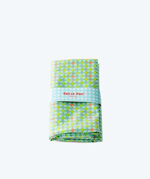 Coupon coton enduit Hélium lime Petit Pan