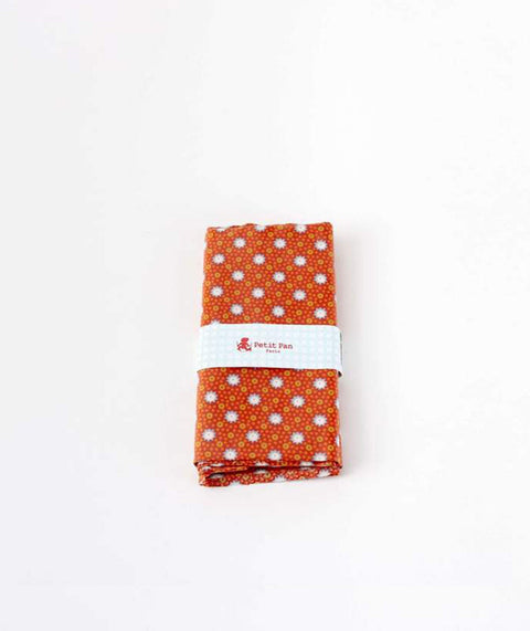Coupon coton enduit Lichen rouille Petit Pan