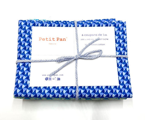 6-piece 1 m precut bundle - Breizh Wave bleu