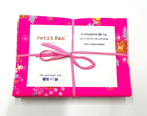 6-piece 1 m precut bundle - Rose