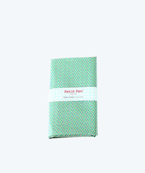 Coupon coton enduit Mulino émeraude Petit Pan