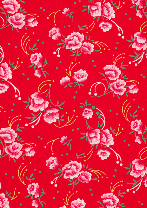 Pivoine rouge (cotton poplin)