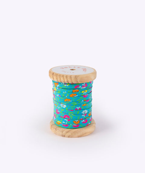 Bobine de biais 40m Pétunia cyan