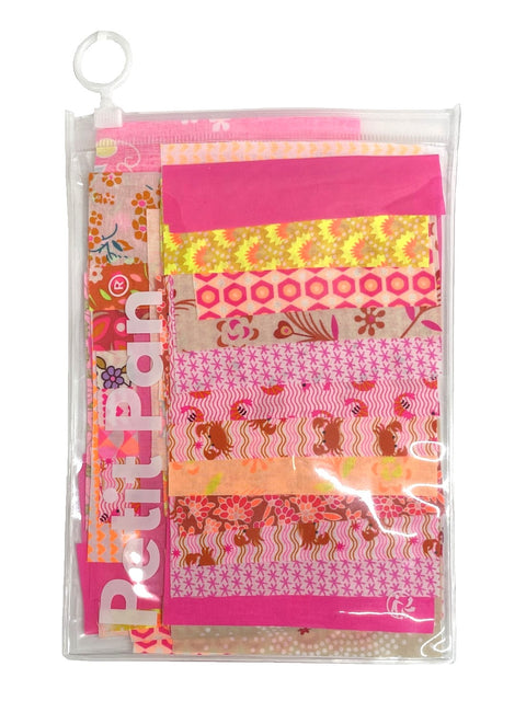 kit de 50 carrés de tissus - pink (fabric-square bundle)