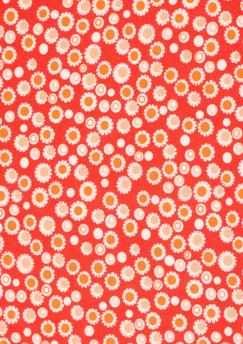 Bohème tangerine (cotton poplin)