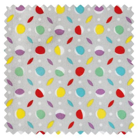 Tissu coton Oeko-Tex Petit Pan Kiko gris