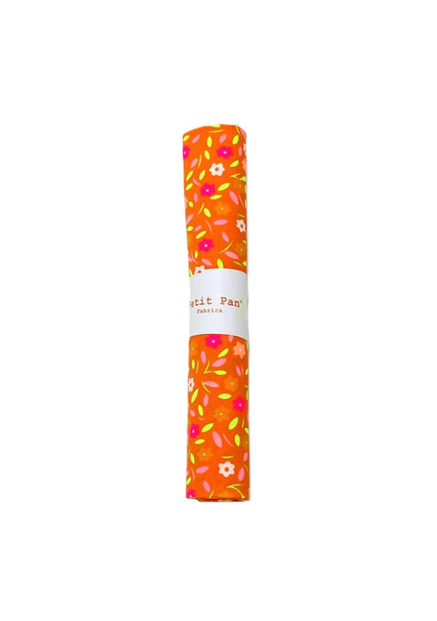 Cotton precut 50 x 70 cm - Peace and Love tangerine