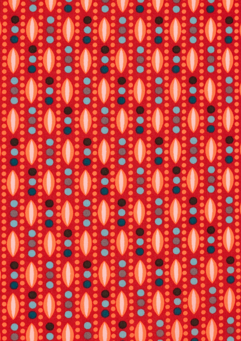 Plantain tangerine (cotton poplin)