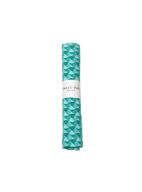 Cotton precut 50 x 70 cm - Breizh Wave vert