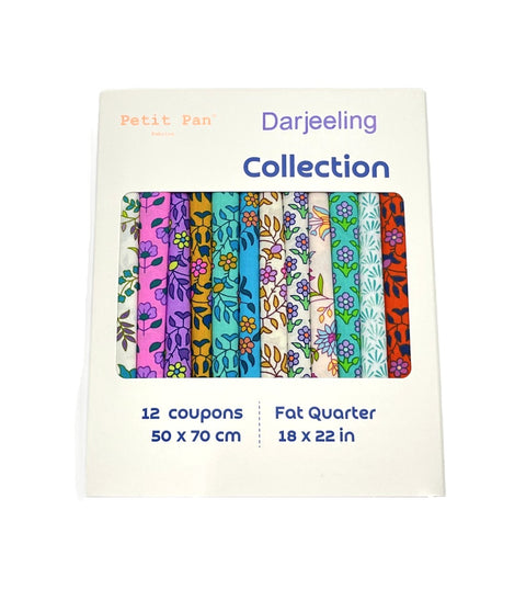 12-piece fat quarter bundle - Darjeeling