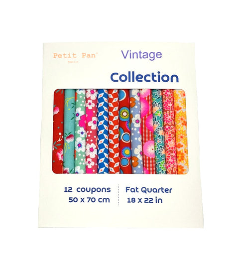 12-piece fat quarter bundle - Vintage