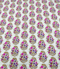 Quilted cotton precut - Shalin écru