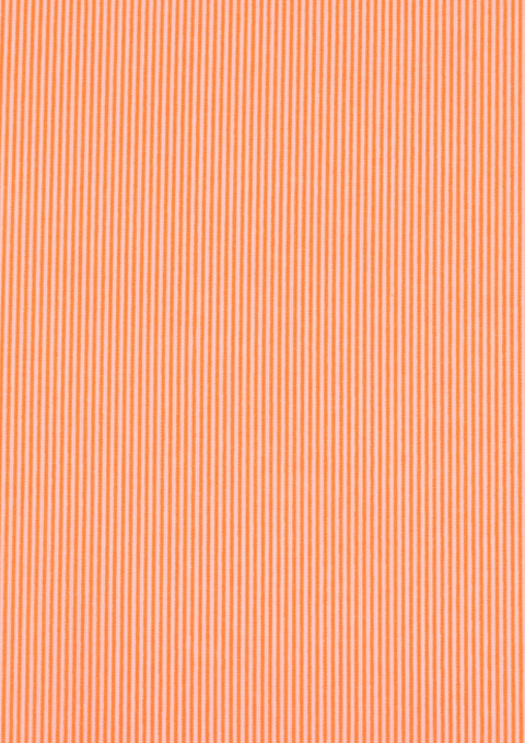 Rigato orange fluo (cotton poplin)