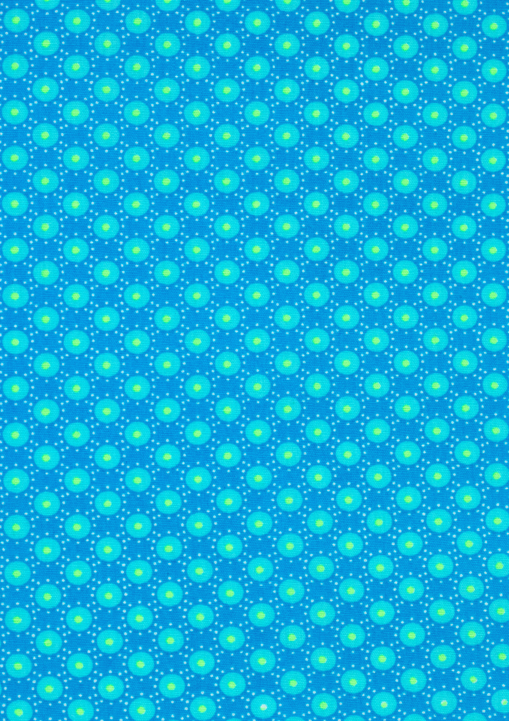 Cotton poplin 25 m - Bubble bleu Aruba