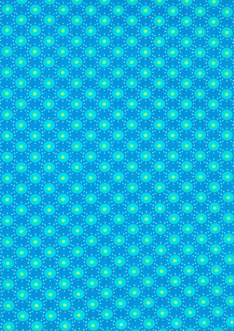 Bubble bleu Aruba (cotton poplin)