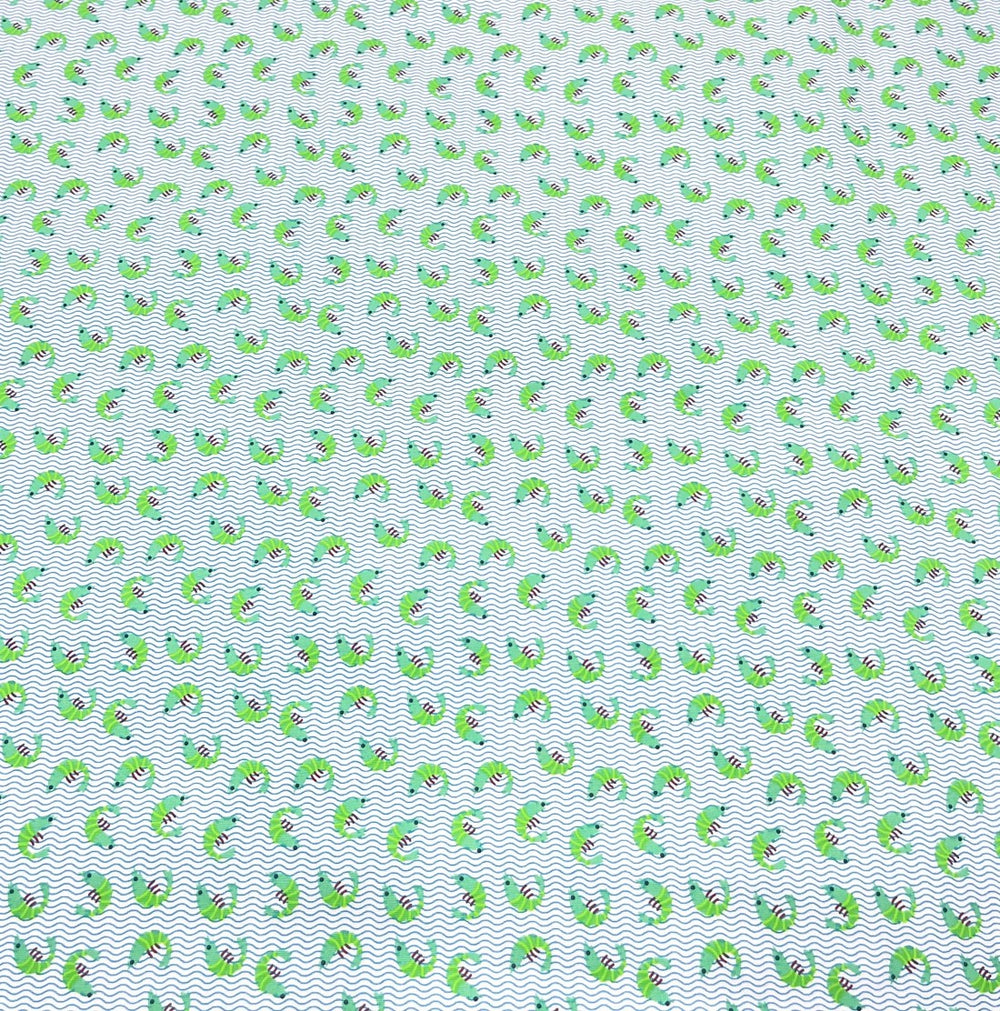 Cotton poplin 25 m - Krevett vert