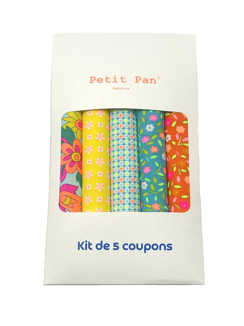 5-piece precut bundle - Hippie azur