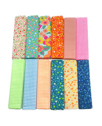 12-piece fat quarter bundle - Hippie