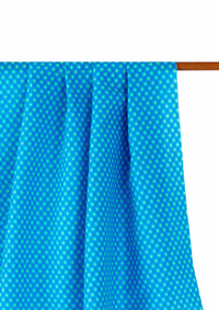 Cotton poplin 25 m - Bubble bleu Aruba