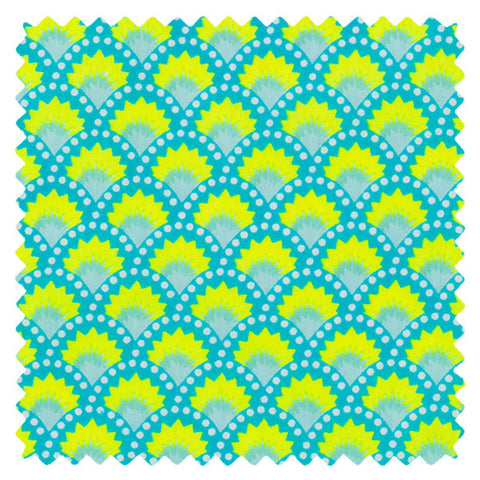 Wasabi bleu Aruba (cotton poplin)