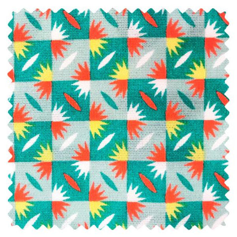 Sunset émeraude (cotton poplin)