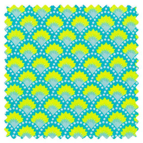 Wasabi bleu Aruba (cotton poplin)