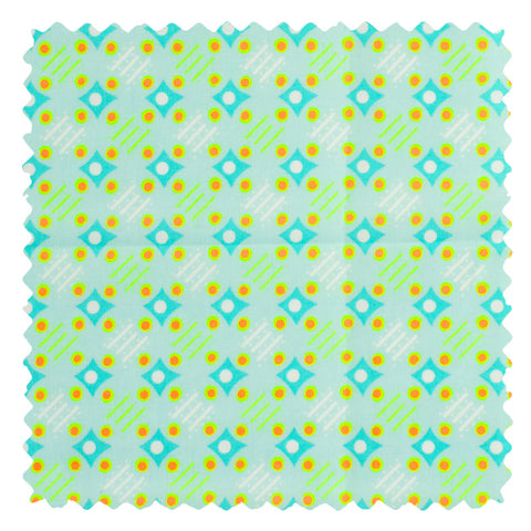 Satellite of love azur (cotton poplin)