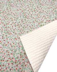 Quilted cotton 6 m - Flower Power rose