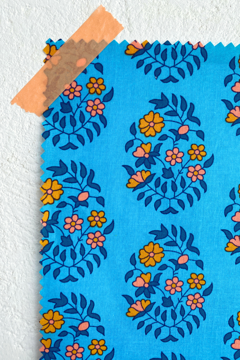 Shalin turquoise (cotton poplin)