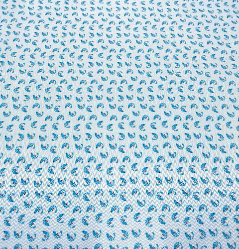 Cotton poplin 6 m - Krevett bleu