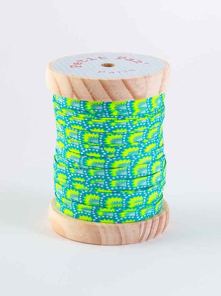 Bias tape 40 m - Wasabi bleu Aruba
