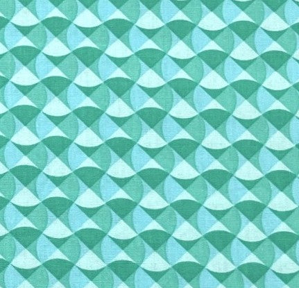 Cotton poplin 25 m - Breizh Wave vert