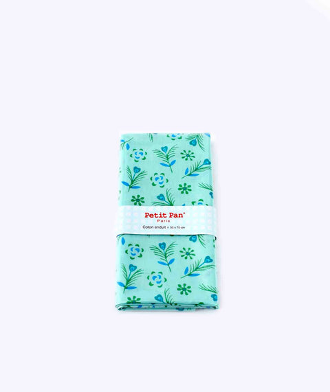 Coupon coton enduit Gitane bleu opalin Petit Pan