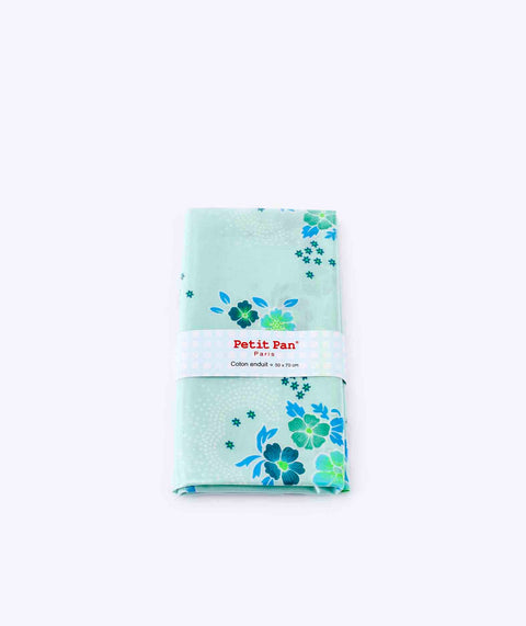 Coupon coton enduit Folksy bleu opalin Petit Pan