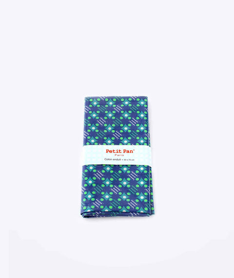Coupon coton enduit Satellite of love Deep blue Petit Pan