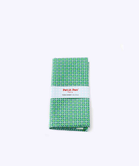 Coupon coton enduit Django vert boréal Petit Pan