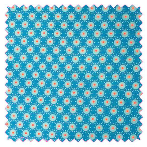 Bubble bleu vif (cotton poplin)
