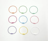 Steel keyring rings