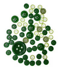 Assorted buttons (green)