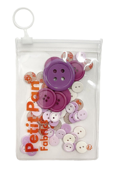 Assorted buttons (lilac)