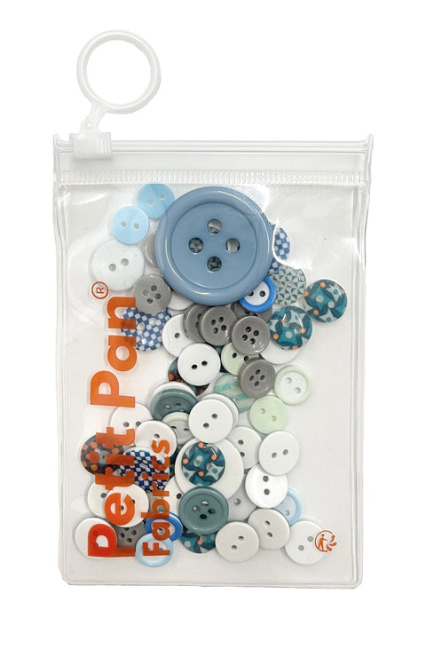 Assorted buttons (blue)