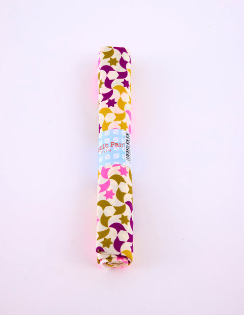 Coupon Couton Zellige rose avec des motifs géométriques