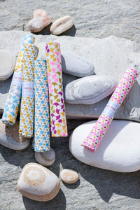 Coupon coton Moussem rose avec des motifs géométriques étoiles