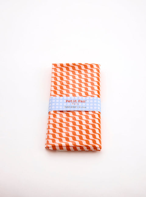Coupon toile cirée Kifkif orange